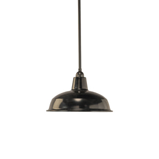 Lighting Inspirations 300mm Warehouse Black On Rod Set 1/2" Patina