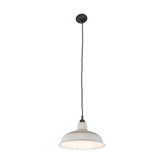 Lighting Inspirations 300mm Warehouse Black On Cloth Cord Patina