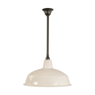 Lighting Inspirations 420mm Warehouse White On Rod Set 3/4" Patina