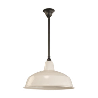 Lighting Inspirations 420mm Warehouse White On Rod Set 3/4" Patina