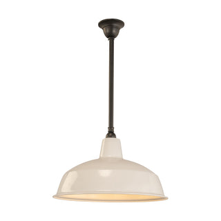 Lighting Inspirations 420mm Warehouse White On Rod Set 3/4" Patina