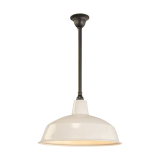 Lighting Inspirations 420mm Warehouse White On Rod Set 3/4" Patina