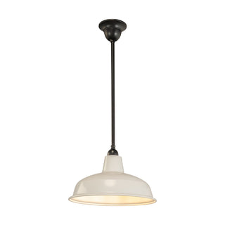 Lighting Inspirations 300mm Warehouse White On Rod Set 1/2" Patina