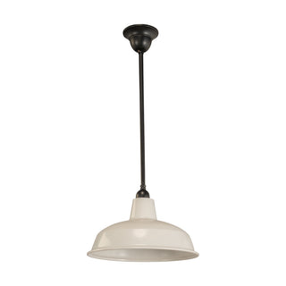 Lighting Inspirations 300mm Warehouse White On Rod Set 1/2" Patina