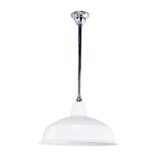 Lighting Inspirations 420mm Warehouse White On Rod Set 3/4" Chrome