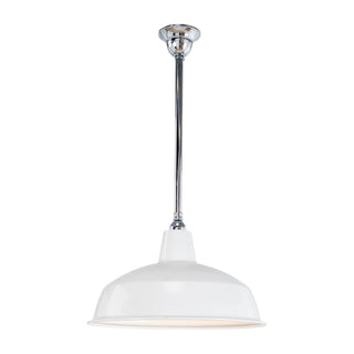 Lighting Inspirations 420mm Warehouse White On Rod Set 3/4" Chrome