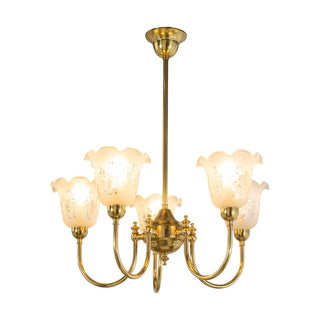 Lighting Inspirations Luke 5 Light Pendant With 5008 Shades Arms Up