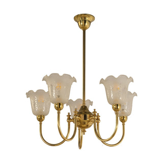 Lighting Inspirations Luke 5 Light Pendant With 5008 Shades Arms Up