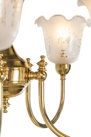 Lighting Inspirations Luke 5 Light Pendant With 5008 Shades Arms Up