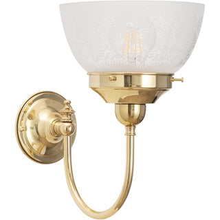 Lighting Inspirations Luke Wall Bracket With Keon Shade