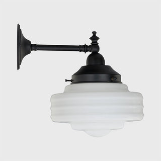 Lighting Insprirations Bentleigh Wall Bracket Patina With Detroit Small Gloss Shade