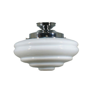 Lighting Inspirations Chateau Opal Gloss Batten Fix Chrome