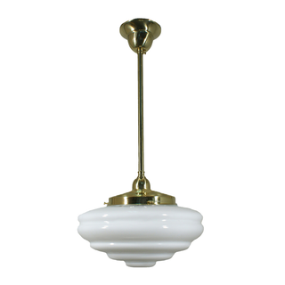 Lighting Inspirations Chateau Opal Gloss on Rod Set 1/2" 1/2m Polished Brass
