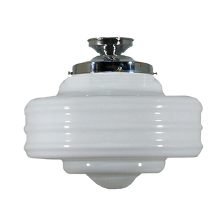 Lighting Inspirations Detroit 14" Opal Gloss Batten Fix Chrome