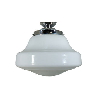 Lighting Inspirations Lincoln Schoolhouse Opal Gloss Batten Fix Chrome