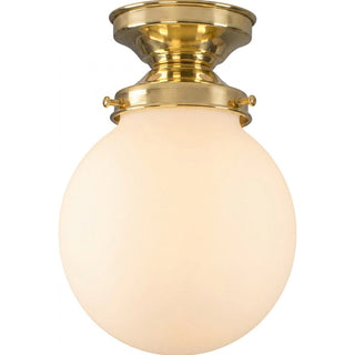 Lighting Insprirations Sphere 6" Opal Matte Batten Fix Polished Brss