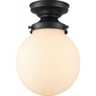 Lighting Insprirations Sphere 6" Opal Matte Batten FIx Patina