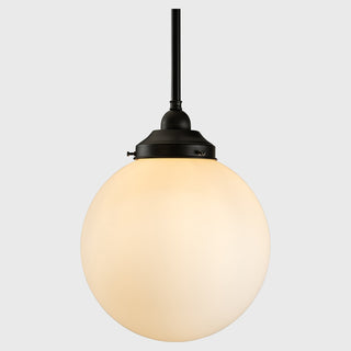 Lighting Inspirations Sphere 10" Opal Matte On Rod Set 1/2" 1/2m Patina