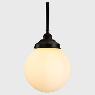 Lighting Inspirations Sphere 8" Opal Matte On Rod Set 1/2" 1/2m Patina