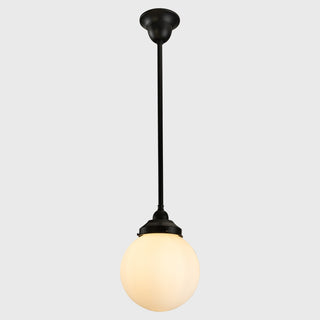 Lighting Inspirations Sphere 8" Opal Matte On Rod Set 1/2" 1/2m Patina