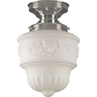 Lighting Insprirations Senator 6" Opal Matte Batten Fix Chrome