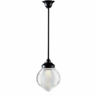 Lighting Inspirations Teardrop Hallophane 8" With 1/2" x 1/2m Rod Set Patina