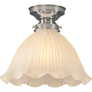Lighting Insprirations 8044 Hallophane 9" Frost Batten Fix Chrome