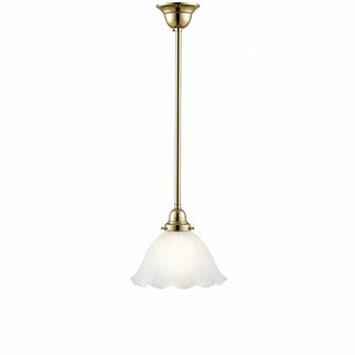 Lighting Inspirations 8044 Hallophane 9" Frost On Rod Set 1/2" x 1/2m Polished Brass