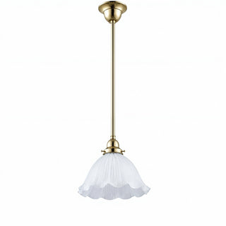 Lighting Inspirations 8044 Hallophane 9" Frost On Rod Set 1/2" x 1/2m Polished Brass