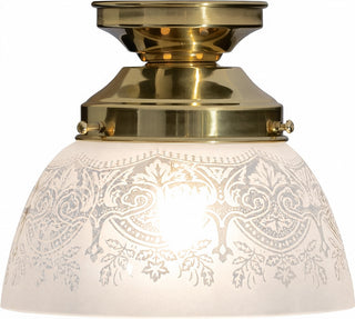 Lighting Insprirations Keon Frost Etch Batten Fix Polished Brass