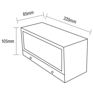 Martec Delta 18W Tricolour LED Up/Down Wall Light
