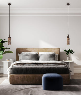 CLA Marmol Interior Marble Cylinder Pendant Lights