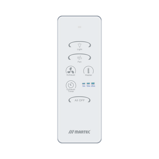 Martec 4-in-1 Bathroom Heater Remote Control KIT