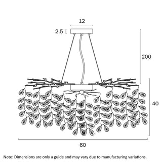 Telbix MOLENA 8 LIGHT PENDANT