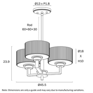 Telbix Moreno II 3 Light Pendant