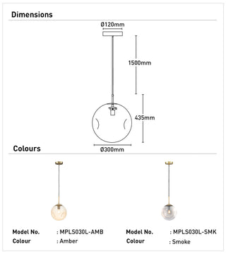 Mercator Paddington Pendant Light Large