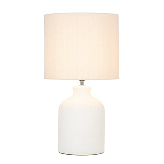 Mercator Maidstone Cross Patterned Ceramic Table Lamp