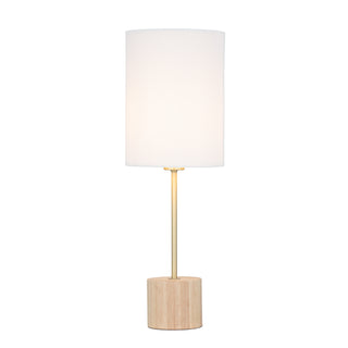Clearance - Mercator Flemington Pleated Fabric Wooden Base Lamp
