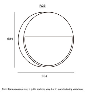 Telbix Musan Roud Step Wall Light