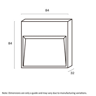 Telbix Musan Square Step Wall Light