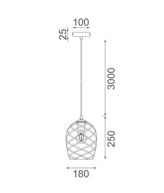 CLA Neta nterior Wine Glass Shade Segmented Pendant Lights