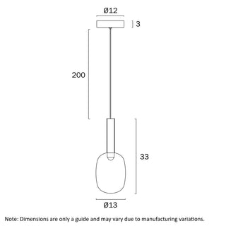 Telbix Obris 1 Light Pendant