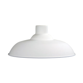 Oriel Lighting Slater.38 White 38cm Industrial Vintage Shade