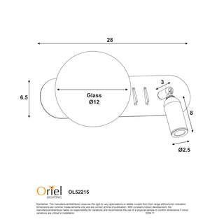 Oriel Harlow Wall Light