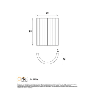 Oriel Lighting Mia Wall Sconce Plaster Finished Wall Light