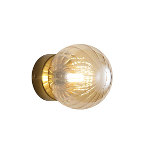 Orile Juni G9 IP44 Ribbed Optic Glass Wall Light
