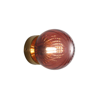 Orile Juni G9 IP44 Ribbed Optic Glass Wall Light