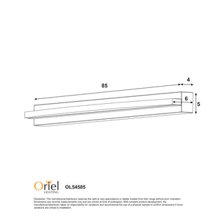 Oriel Gebo.85 Chrome CTS Vanity Light