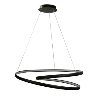 Oriel Lighting Infinity CTS Black Modern TriColour LED Spiral Pendant