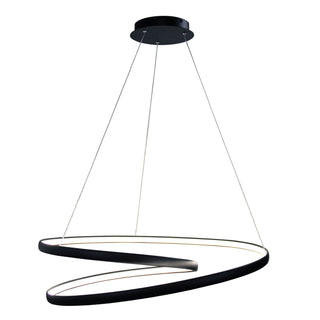 Oriel Lighting Infinity CTS Black Modern TriColour LED Spiral Pendant